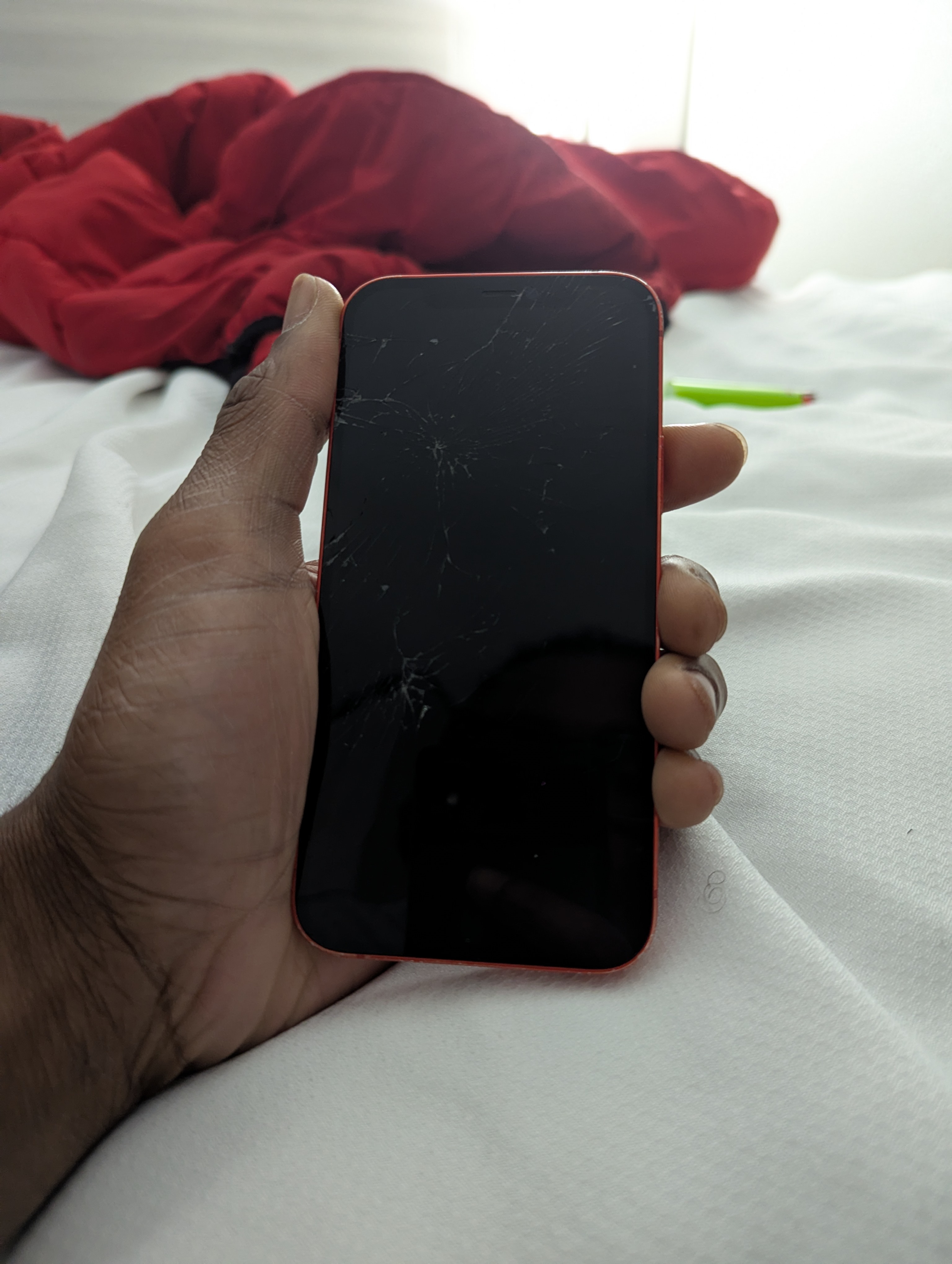 Cracked screen